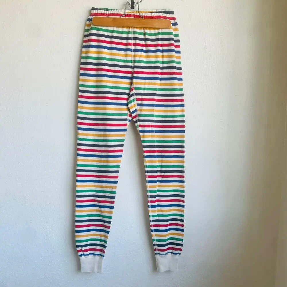 Hanna Andersson Two Piece Pajamas Classic Twee Organic Kidcore Cotton Striped S - Picture 4 of 11